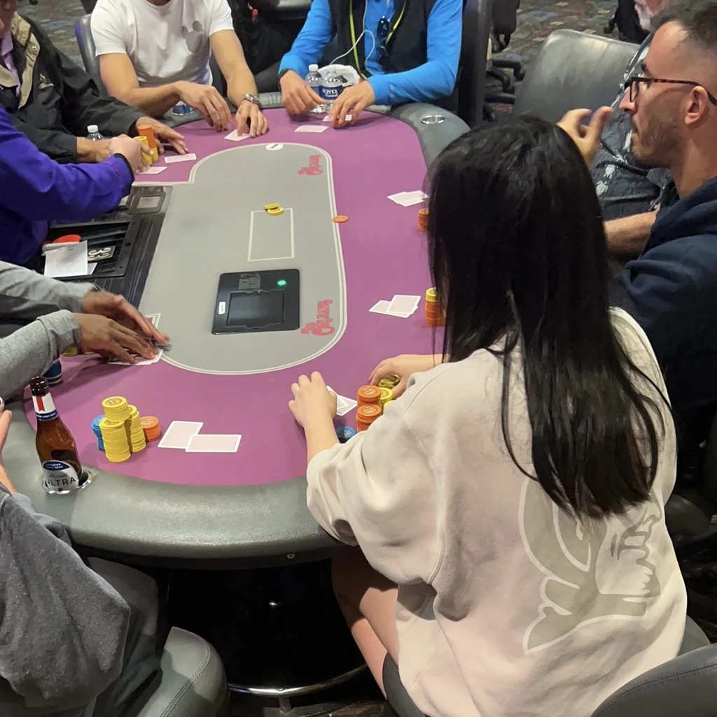 painting of woman looking down